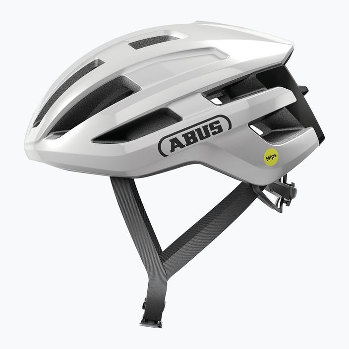 ABUS PowerDome MIPS shine λευκό κράνος ποδηλάτου 2