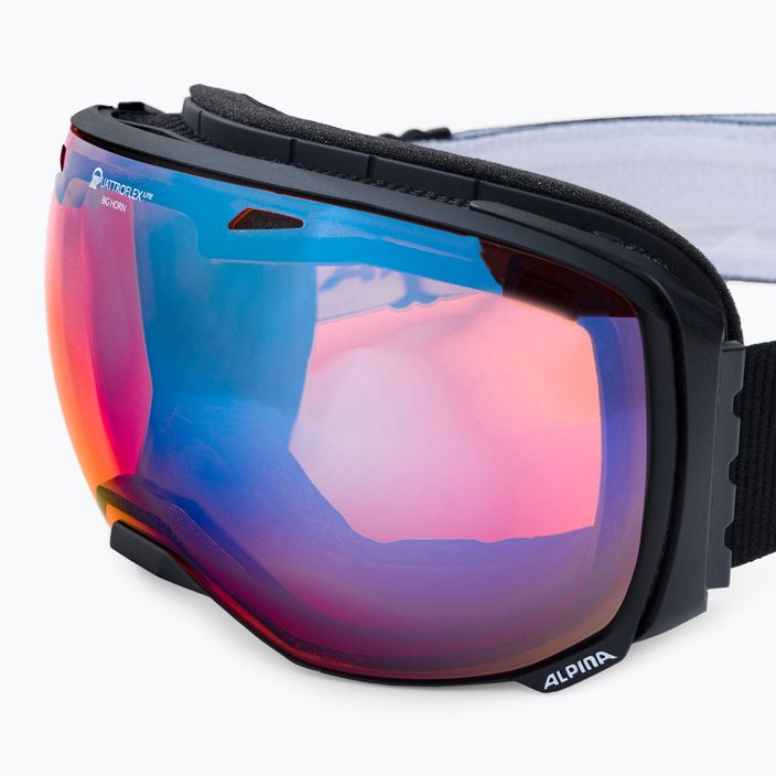 Γυαλιά σκι Alpina Big Horn QV-Lite black matt/blue sph 5