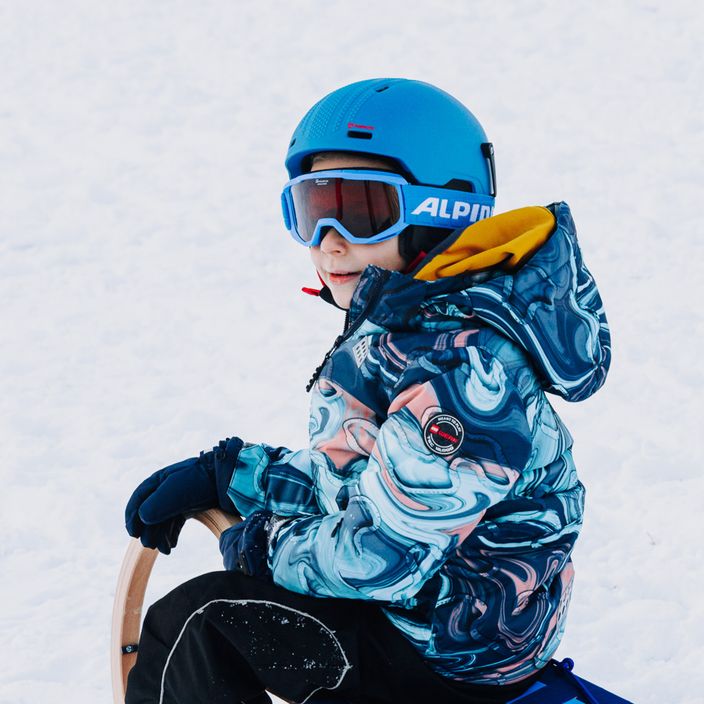 Παιδικά γυαλιά σκι Alpina Piney blue matt/orange 6