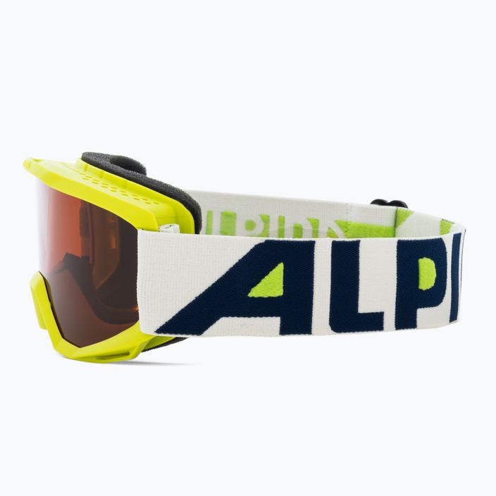 Παιδικά γυαλιά σκι Alpina Piney lime matt/orange 4