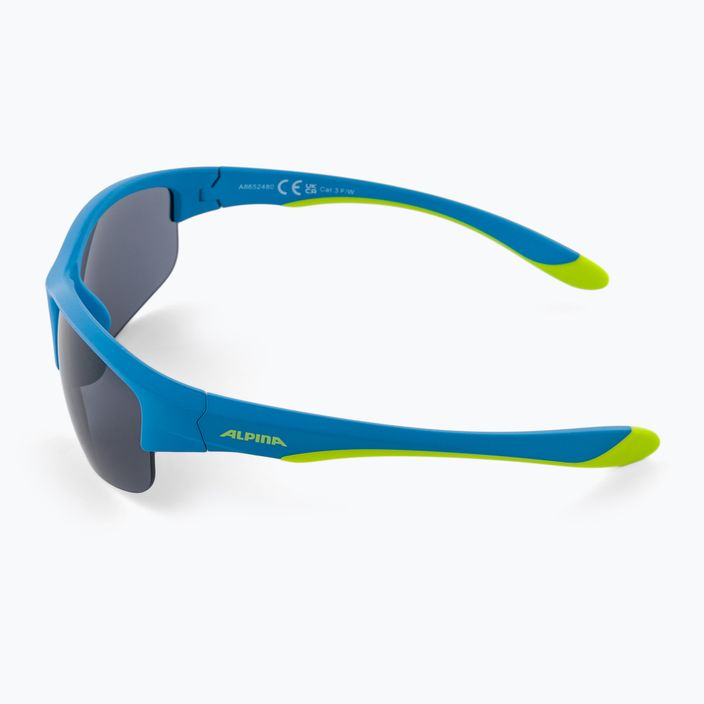 Παιδικά γυαλιά ηλίου Alpina Junior Flexxy Youth HR μπλε lime matt/μαύρο 4