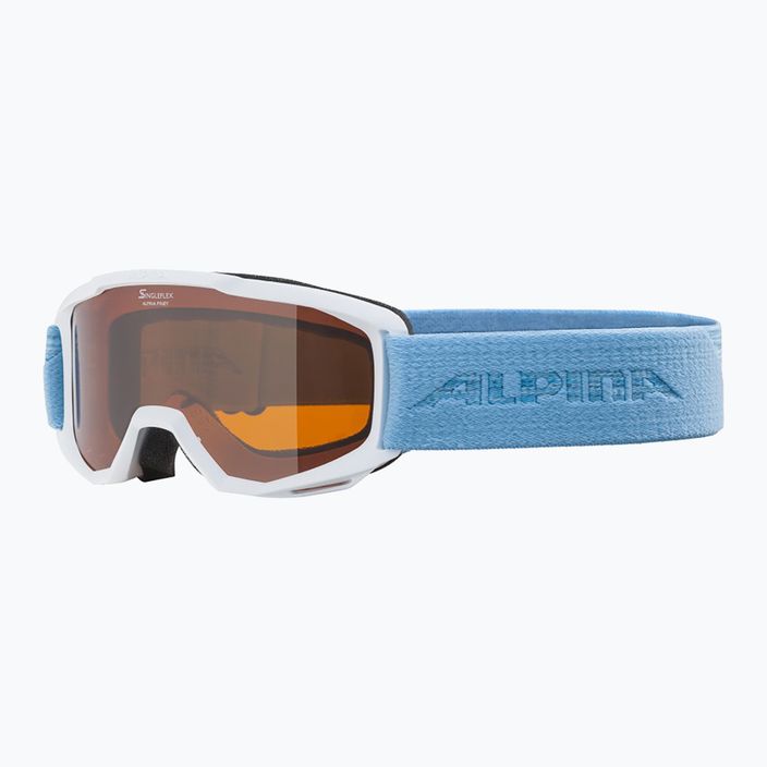 Παιδικά γυαλιά σκι Alpina Piney white/skyblue matt/orange 6