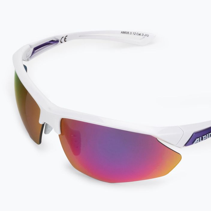 Γυαλιά ποδηλάτου Alpina Defey HR white/purple/purple mirror 5
