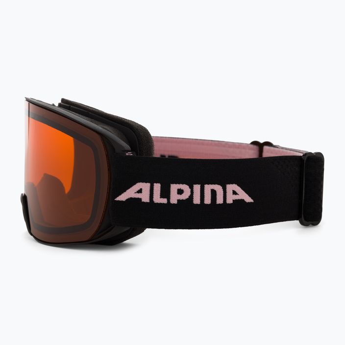 Γυαλιά σκι Alpina Nakiska black/rose matt/orange 4