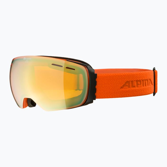 Γυαλιά σκι Alpina Granby Q-Lite black/pumpkin matt/gold sph 6