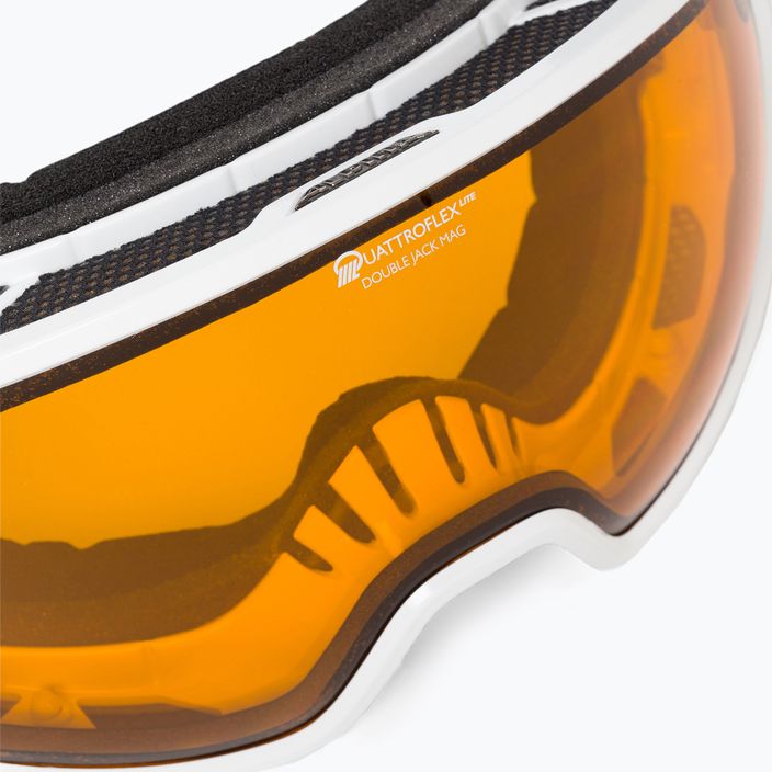 Γυαλιά σκι Alpina Double Jack Mag Q-Lite white gloss/mirror black 5