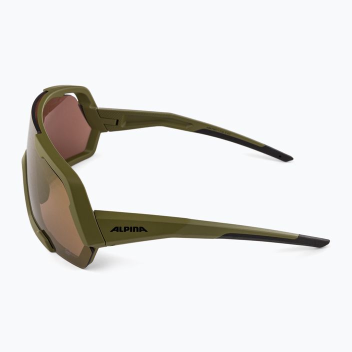 Alpina Rocket Q-Lite γυαλιά ηλίου ελιάς ματ/μπρονζέ καθρέφτη 4