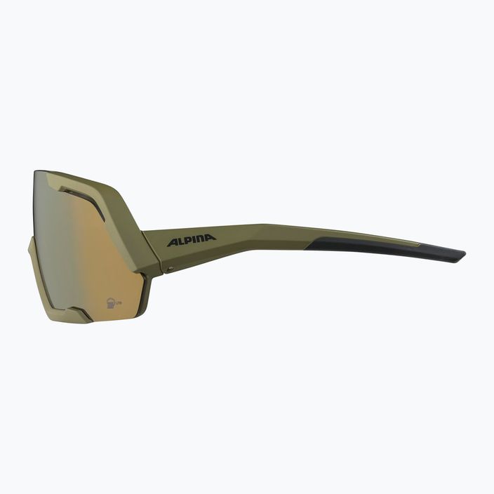 Alpina Rocket Q-Lite γυαλιά ηλίου ελιάς ματ/μπρονζέ καθρέφτη 7