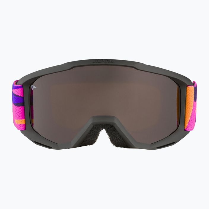 Alpina Piney παιδικά γυαλιά σκι μαύρο/ροζ ματ/πορτοκαλί 2