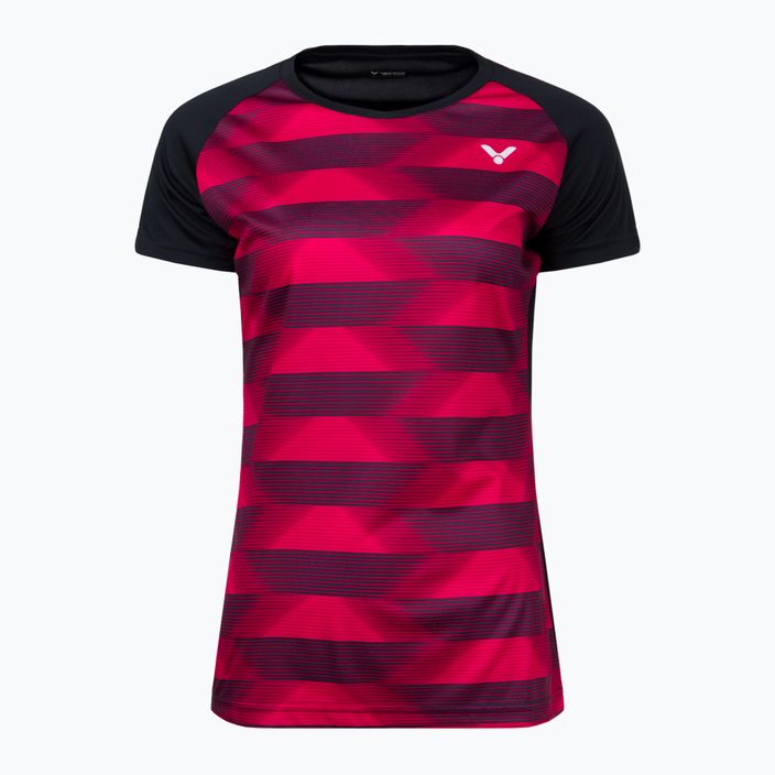 Γυναικείο μπλουζάκι τένις VICTOR T-34102 CD κόκκινο/μαύρο