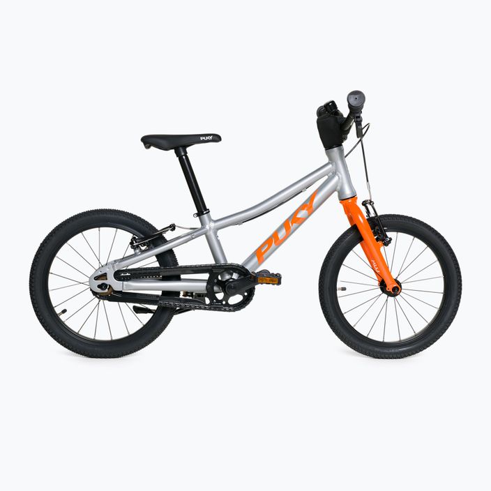 PUKY LS Pro 16 ασημί-πορτοκαλί ποδήλατο 4420