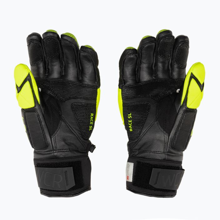 Ανδρικά γάντια σκι LEKI WCR Venom SL 3D μαύρο πάγο/λεμόνι 2