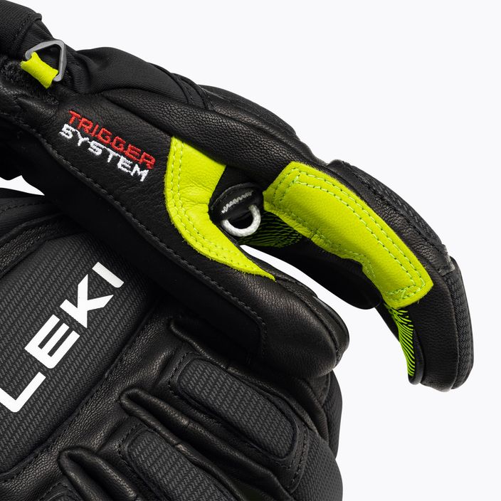 LEKI Griffin Pro 3D ανδρικό γάντι σκι μαύρο/νεόν 4