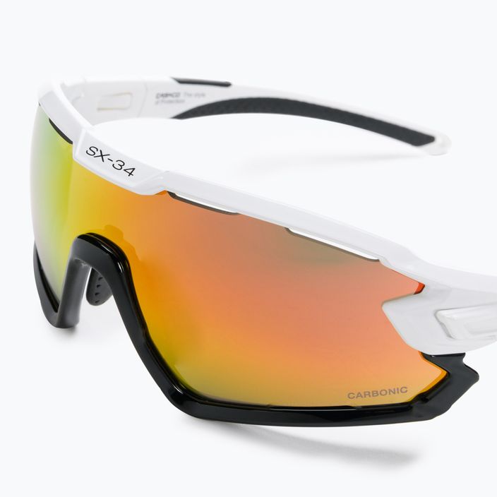 Γυαλιά ποδηλασίας CASCO SX-34 Carbonic λευκό/μαύρο/κόκκινο 09.1320.30 3
