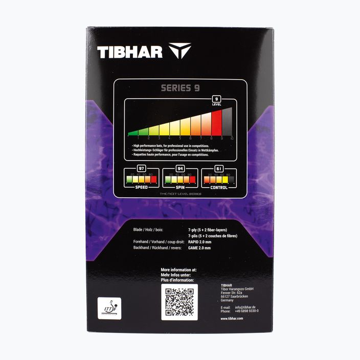 Ρακέτα επιτραπέζιας αντισφαίρισης Tibhar Pro Purple Edition 6