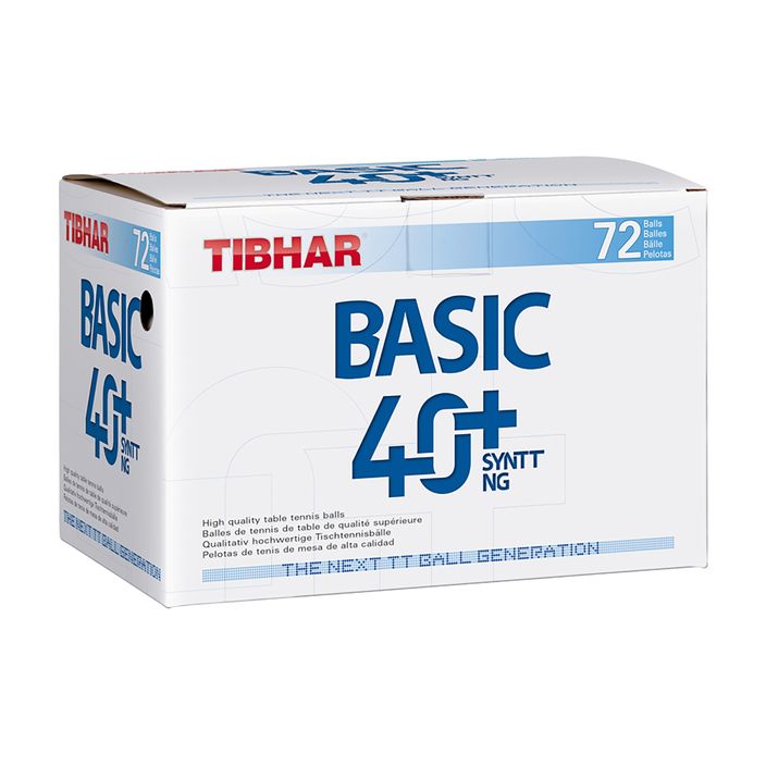 Tibhar Basic 40+ SYNTT NG μπάλες επιτραπέζιας αντισφαίρισης 72 τμχ λευκές 2