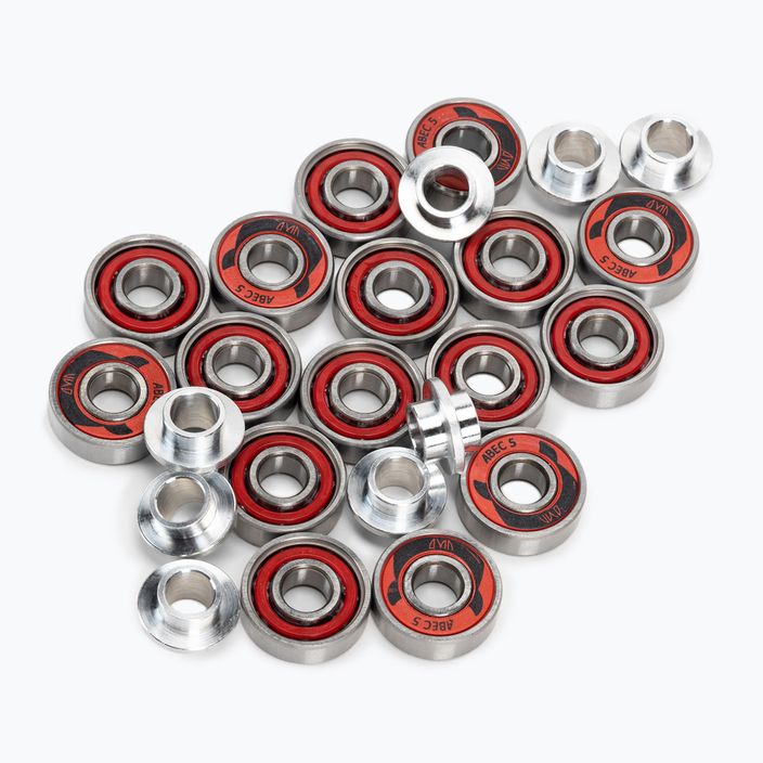 Powerslide PS One Spacer/Bearings τροχοί πατινάζ 8 τεμ. 90mm/82A λευκό 905304 3