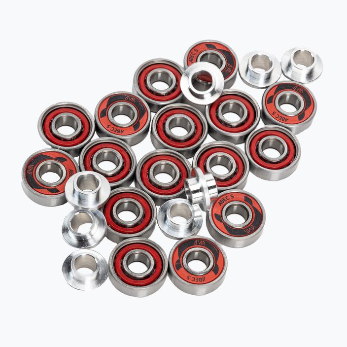 Powerslide PS One Spacer/Bearings τροχοί πατινάζ 8 τεμ. 84mm/82A λευκό 905306 3