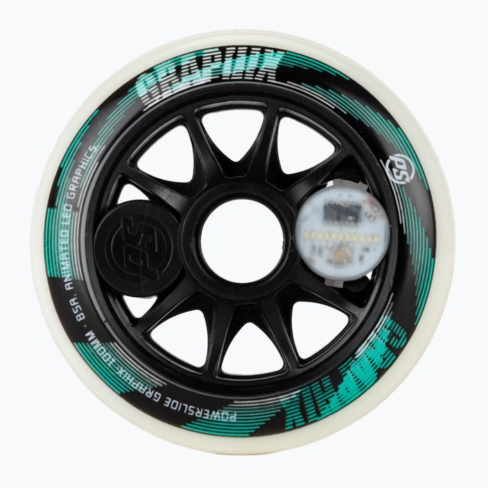 Powerslide Graphix LED Wheel 100 Δεξιά λευκή/μαύρη ρόδα rollerblade