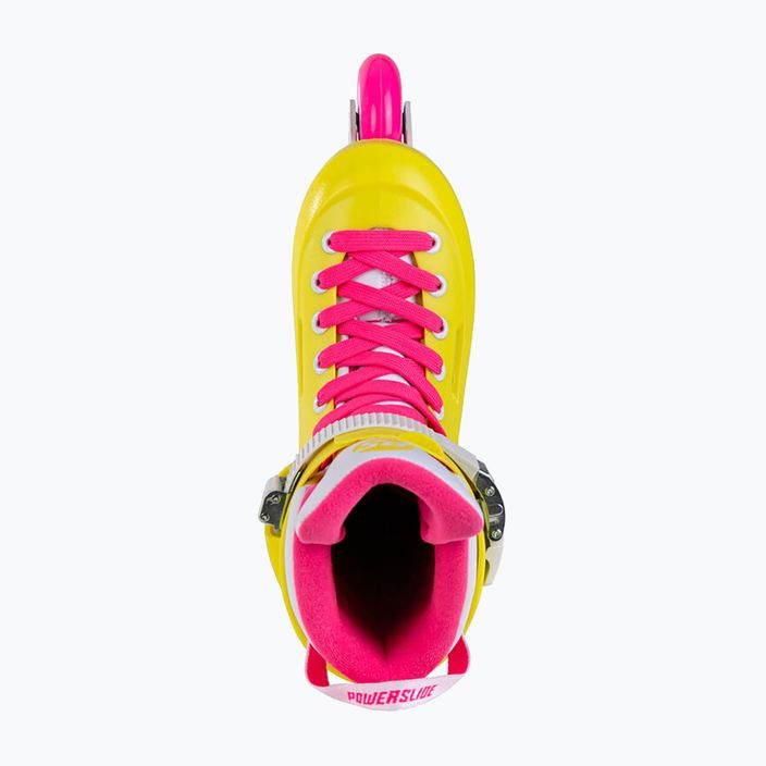 Powerslide γυναικεία πατίνια Zoom neon κίτρινο 4