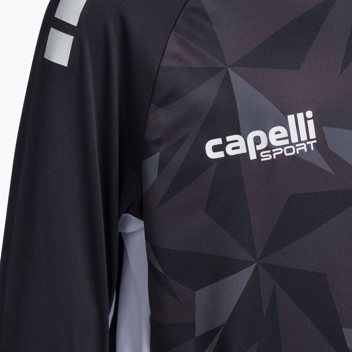 Capelli Pitch Star Goalkeeper παιδική φανέλα ποδοσφαίρου μαύρο/λευκό 3