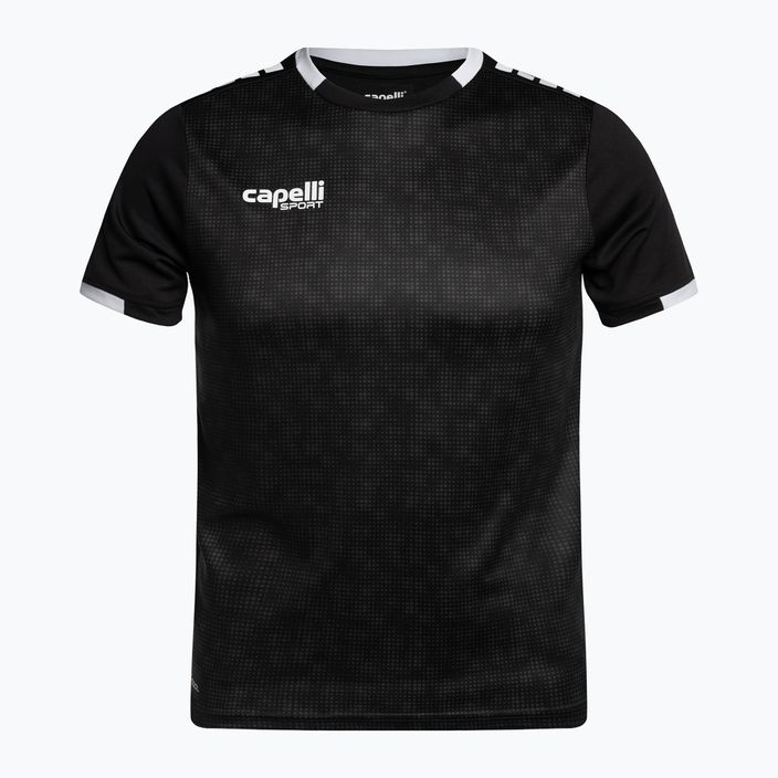 Capelli Cs III Block Νεανική ποδοσφαιρική φανέλα μαύρο/λευκό