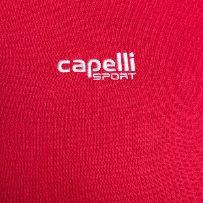 Ανδρικά Capelli Basics Ενηλίκων Zip Hoodie φούτερ ποδοσφαίρου φούτερ κόκκινο 3