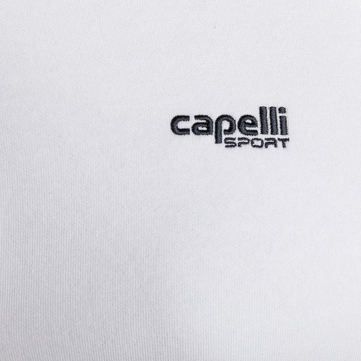 Ανδρικά Capelli Basics Adult Zip Hoodie Football Sweatshirt λευκό 3