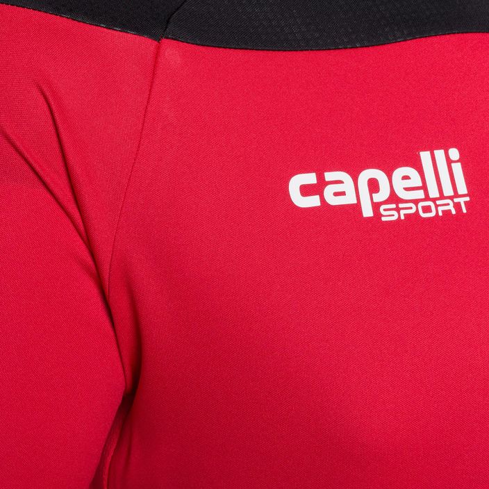 Capelli Tribeca Adult Training κόκκινη/μαύρη ανδρική φανέλα ποδοσφαίρου 3