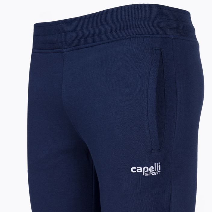 Capelli Basics Youth Tapered French Terry παντελόνι ποδοσφαίρου navy/white 3