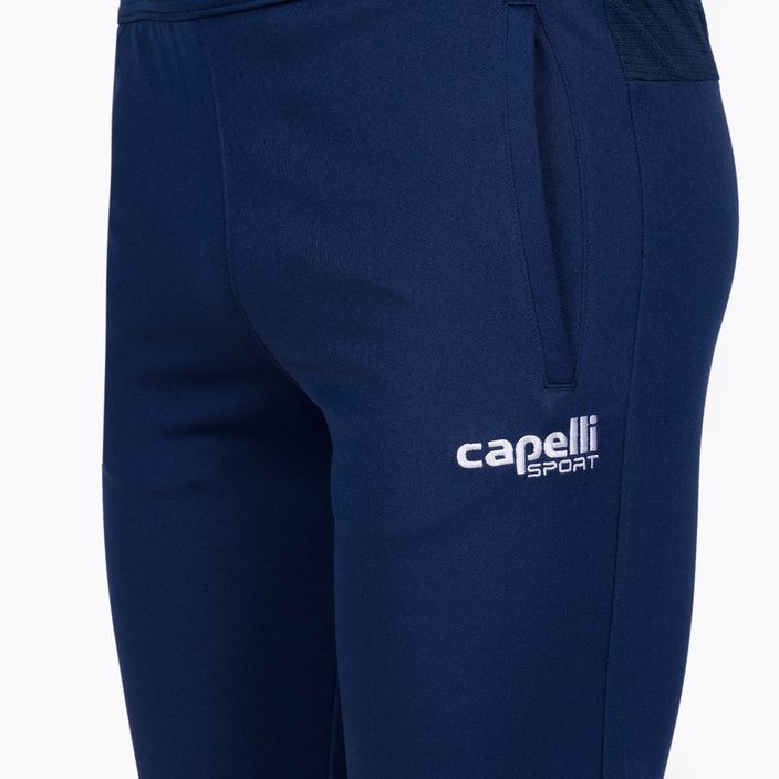 Παιδικό ποδοσφαιρικό παντελόνι Capelli Basic I Youth Training navy/white 3