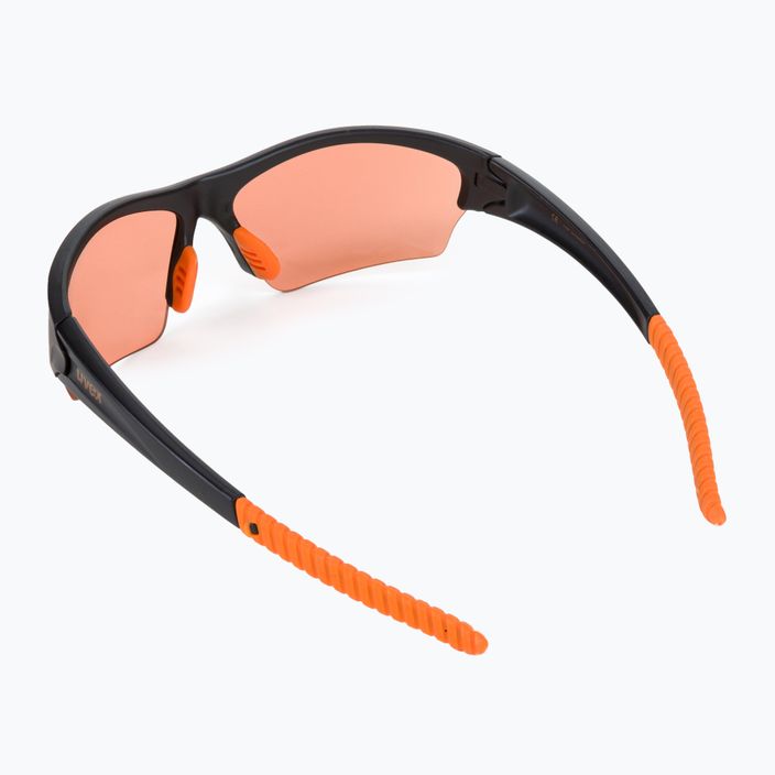 UVEX Sunsation μαύρο ματ πορτοκαλί/πορτοκαλί γυαλιά ποδηλασίας S5306062212 2