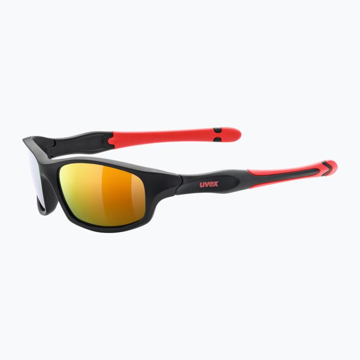 UVEX παιδικά γυαλιά ηλίου Sportstyle μαύρο ματ κόκκινο/ κόκκινο καθρέφτη 507 53/3/866/2316 5