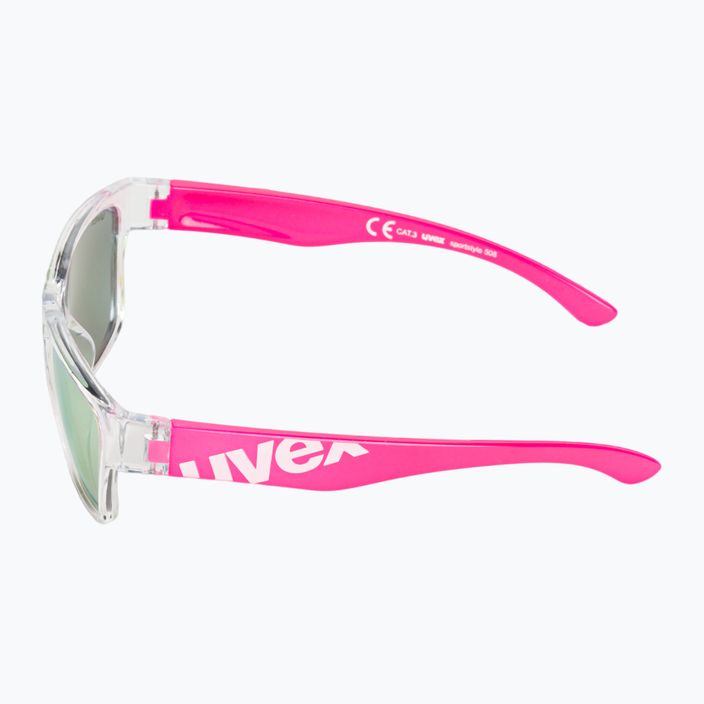 UVEX παιδικά γυαλιά ηλίου Sportstyle 508 διάφανο ροζ/κόκκινο καθρέφτη S5338959316 4