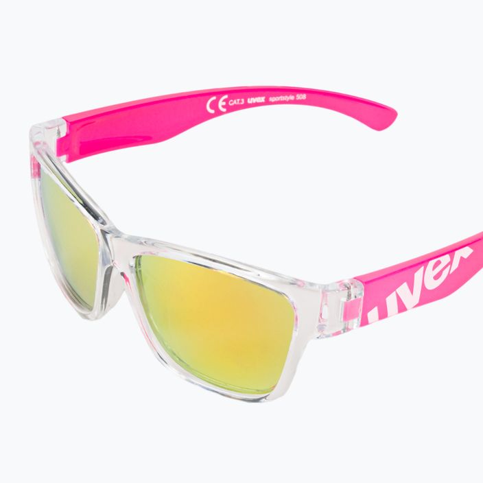 UVEX παιδικά γυαλιά ηλίου Sportstyle 508 διάφανο ροζ/κόκκινο καθρέφτη S5338959316 5