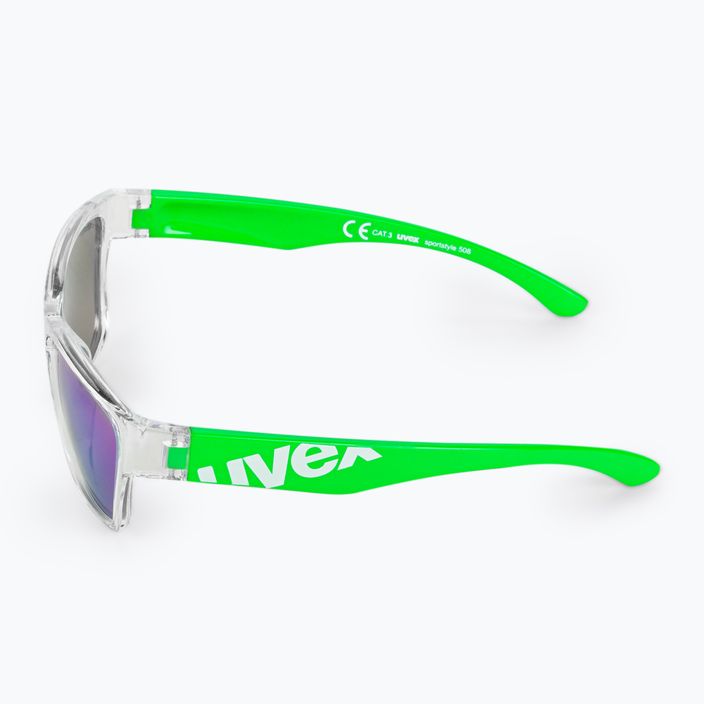 UVEX παιδικά γυαλιά ηλίου Sportstyle 508 διαφανές πράσινο/πράσινο καθρέφτη S5338959716 4