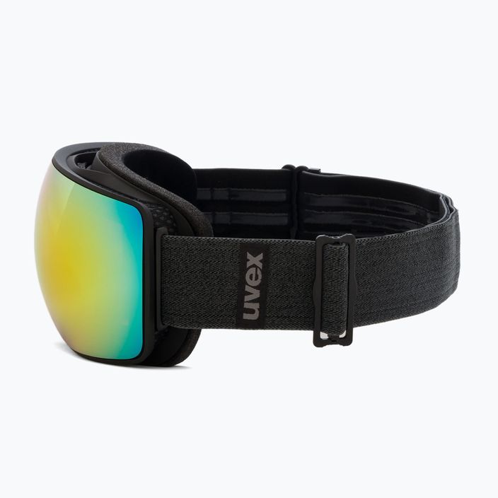 Γυαλιά σκι UVEX Compact FM μαύρο ματ/καθρέφτης ουράνιο τόξο ροζ 55/0/130/20 3