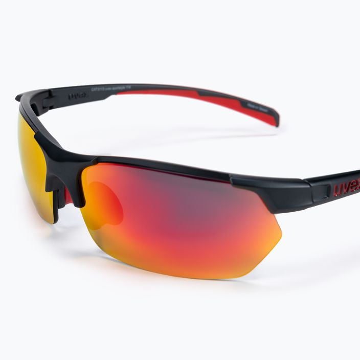 Γυαλιά ηλίου UVEX Sportstyle 114 γκρι κόκκινο ματ/κόκκινος καθρέφτης/πορτοκαλί καθρέφτης/καθαρό S5309395316 5