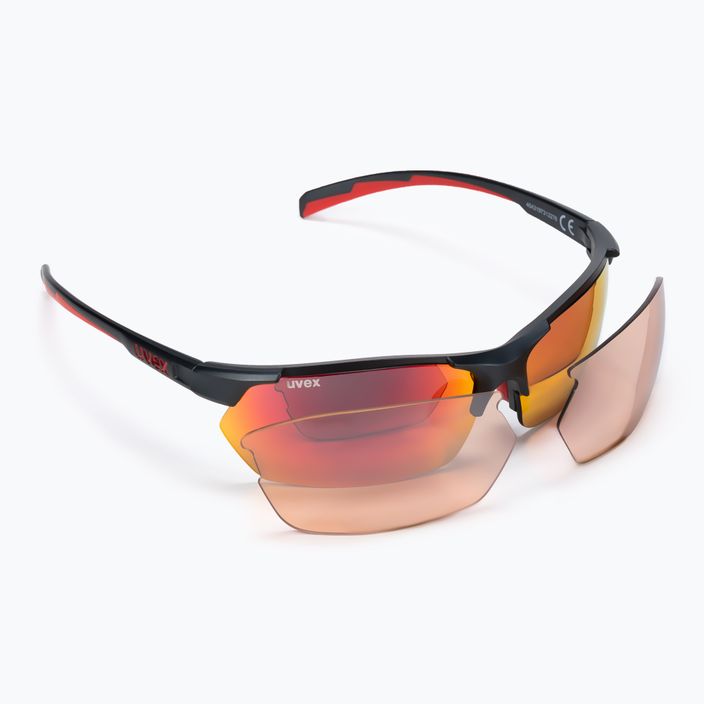 Γυαλιά ηλίου UVEX Sportstyle 114 γκρι κόκκινο ματ/κόκκινος καθρέφτης/πορτοκαλί καθρέφτης/καθαρό S5309395316 7