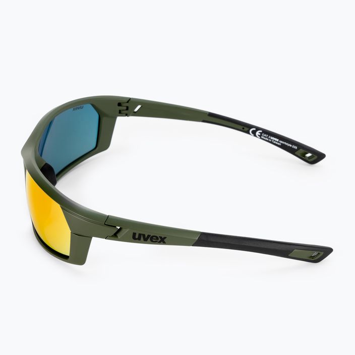 Γυαλιά ηλίου UVEX Sportstyle 225 λαδί πράσινο ματ/ασημί καθρέφτης 53/2/025/7716 4