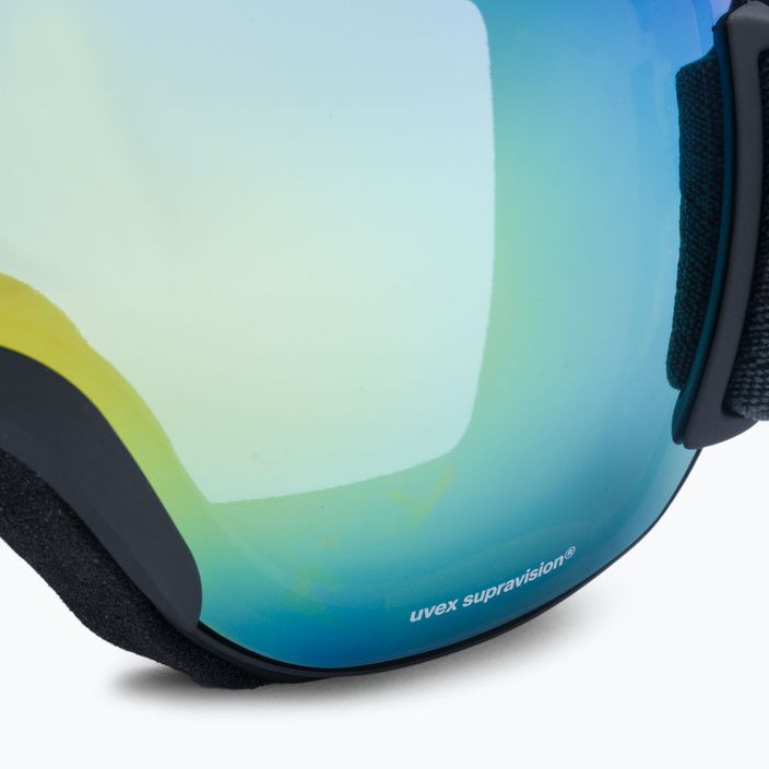 Γυαλιά σκι UVEX Downhill 2000 FM μαύρο ματ/καθρέφτης πορτοκαλί μπλε 55/0/115/25 5