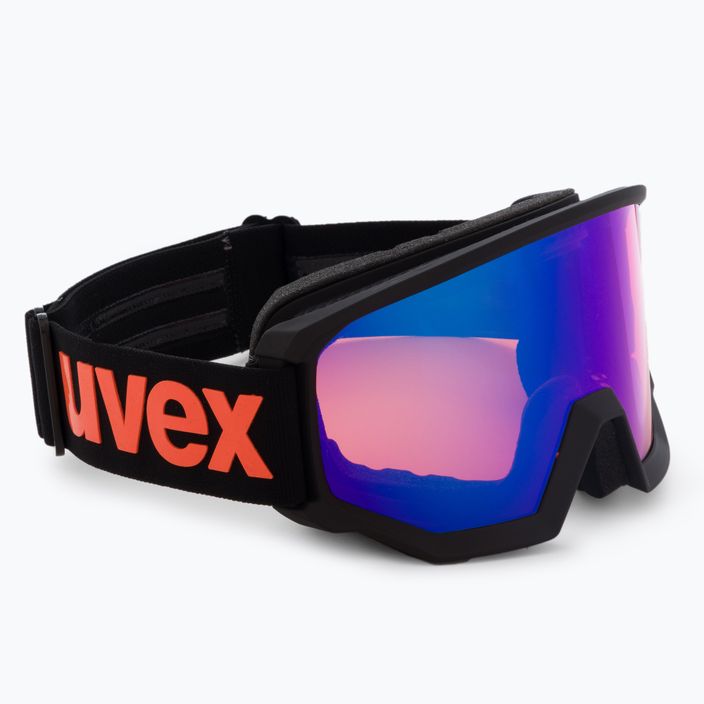 UVEX γυαλιά σκι Athletic CV μαύρο ματ/μπλε καθρέφτης colorvision πορτοκαλί 55/0/527/22