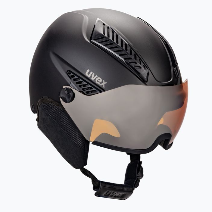 Γυναικείο κράνος σκι UVEX Hlmt 600 visor μαύρο 56/6/236/20
