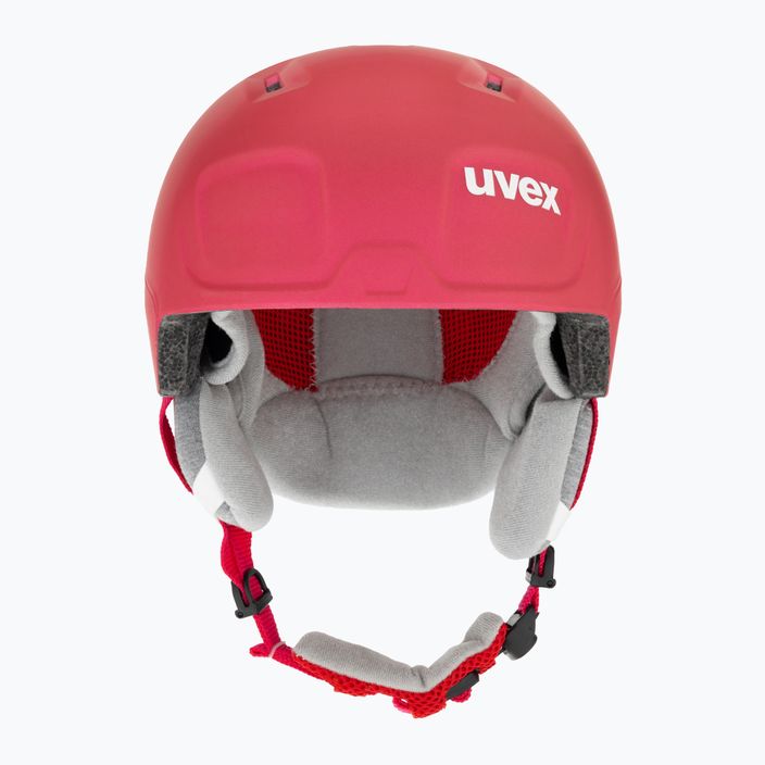 Παιδικό κράνος σκι UVEX Manic Pro ροζ ματ 2