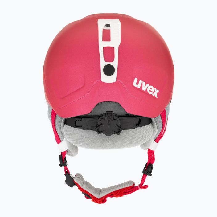 Παιδικό κράνος σκι UVEX Manic Pro ροζ ματ 3