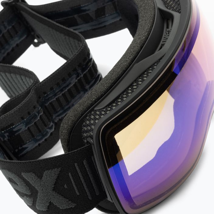 Γυαλιά σκι UVEX Compact V μαύρο ματ/μπλε καθρέφτης variomatic 55/0/142/20 5