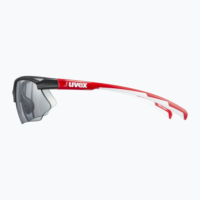UVEX Sportstyle 802 V μαύρο κόκκινο λευκό/μεταβλητό καπνό γυαλιά ποδηλασίας 53/0/872/2301 7