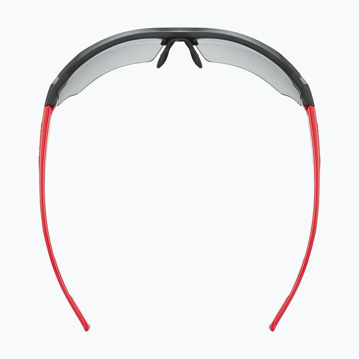 UVEX Sportstyle 802 V μαύρο κόκκινο λευκό/μεταβλητό καπνό γυαλιά ποδηλασίας 53/0/872/2301 8