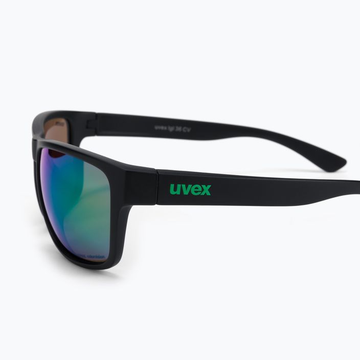 Γυαλιά ηλίου UVEX Lgl 36 CV μαύρο ματ/colorvision mirror green S5320172295 4
