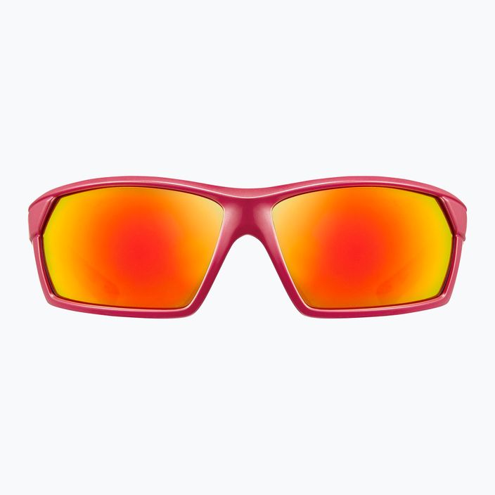 UVEX Sportstyle 225 Pola κόκκινα γκρι ματ γυαλιά ηλίου 9